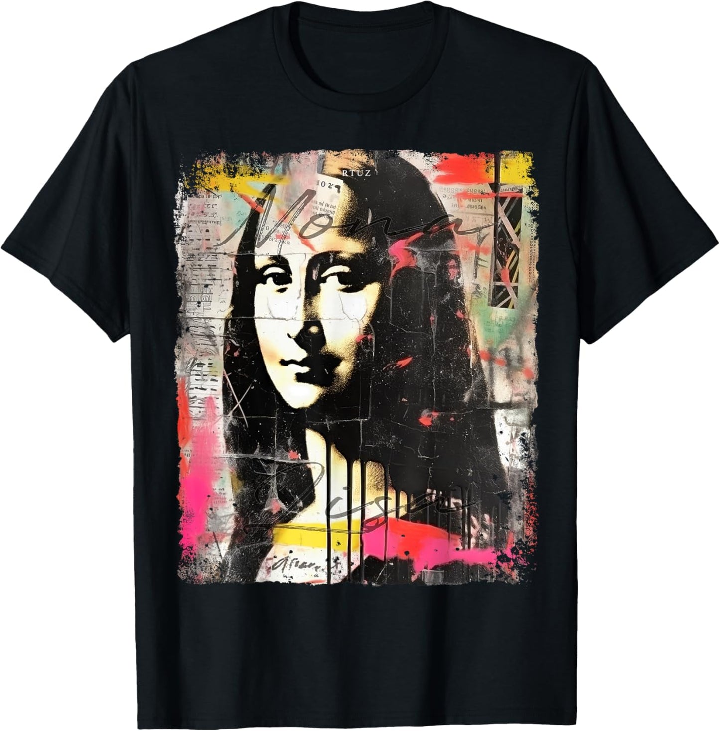 Abstract Graffiti Art Leonardo Da Vinci Art Mona Lisa