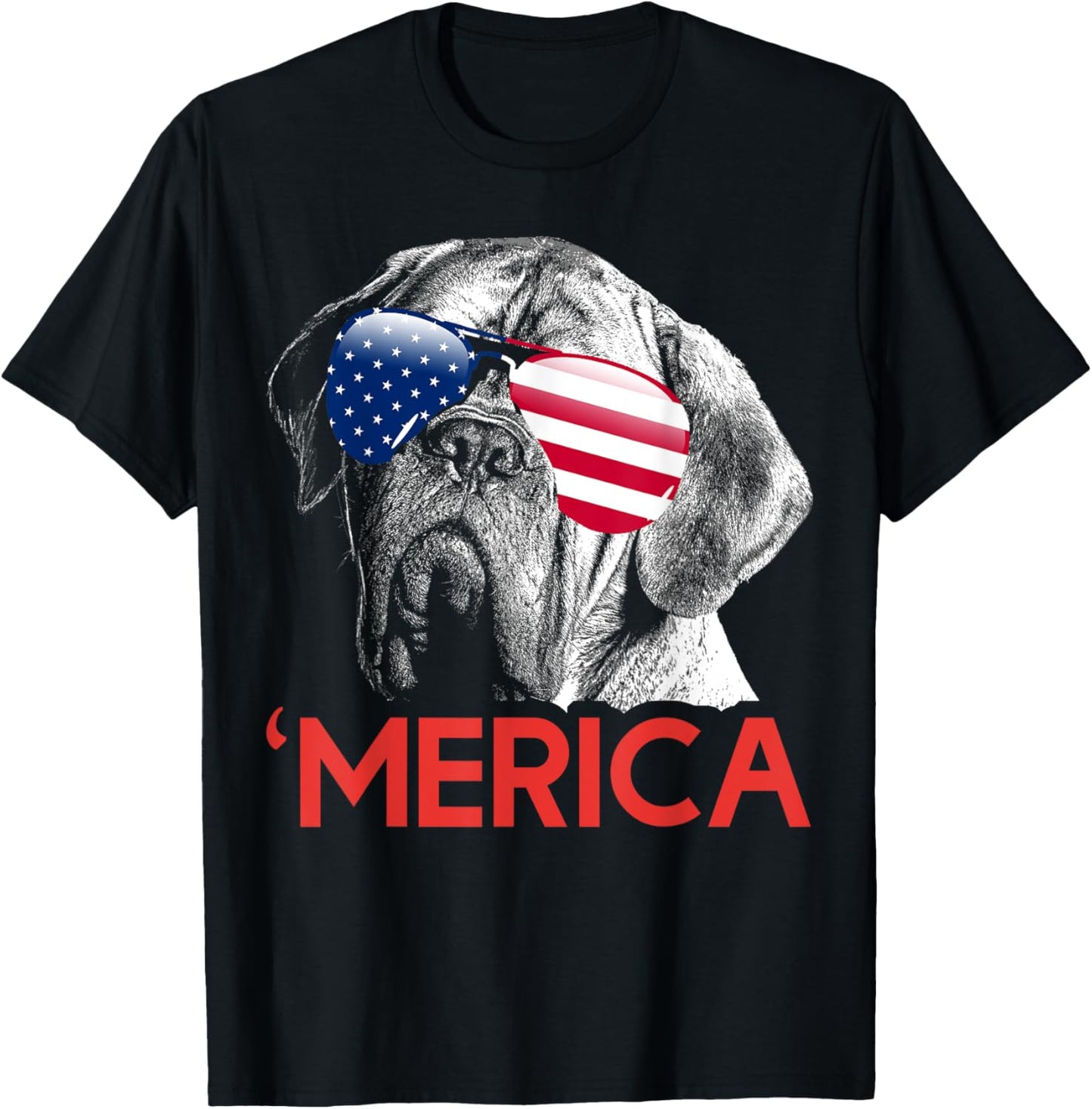 Merica Dogue De Bordeaux American Flag 4Th Of July