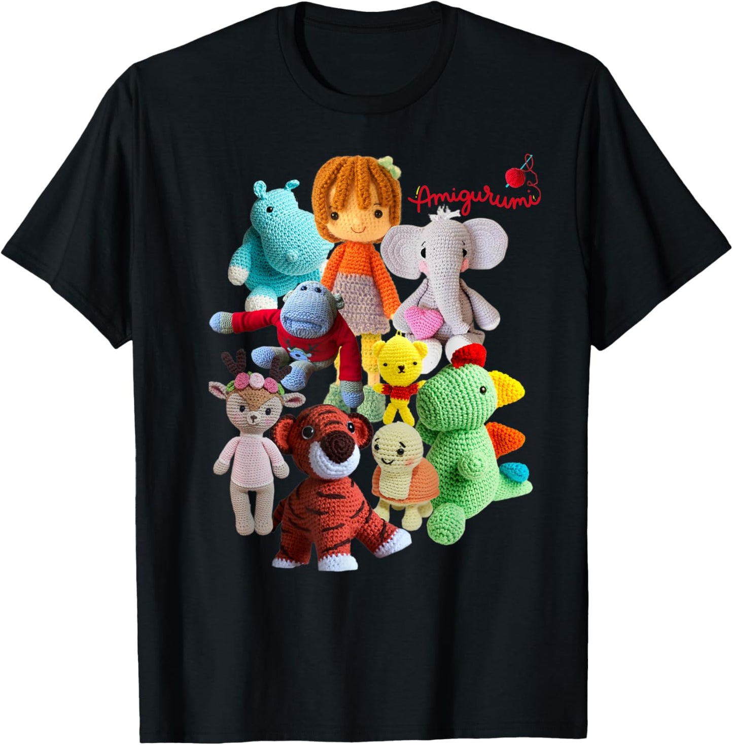 Cute Amugurumi crocheted stuffed animals plush toy yarn doll