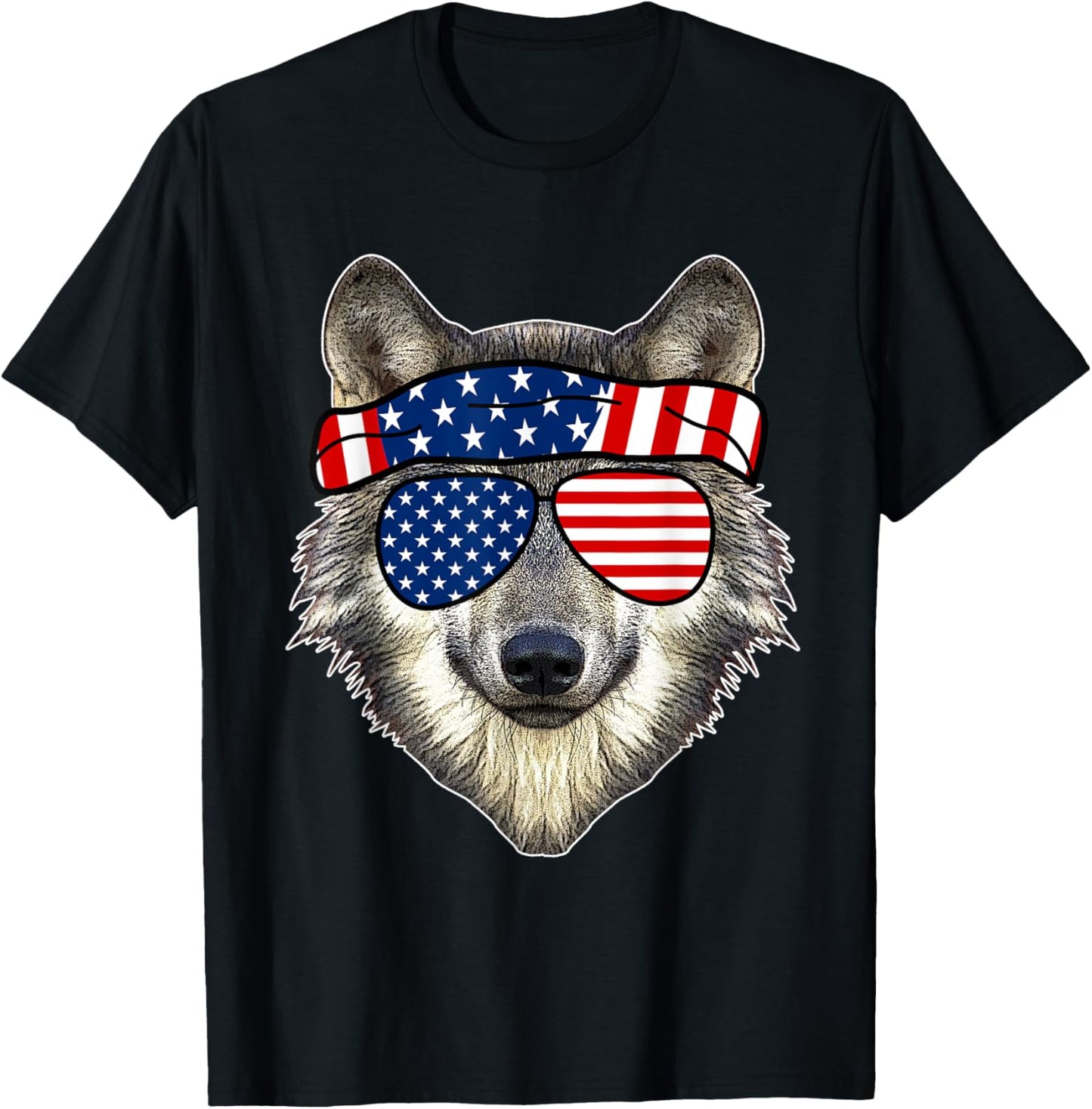 American Sunglasses Wolf 4Th Of July Awesome Usa Gift