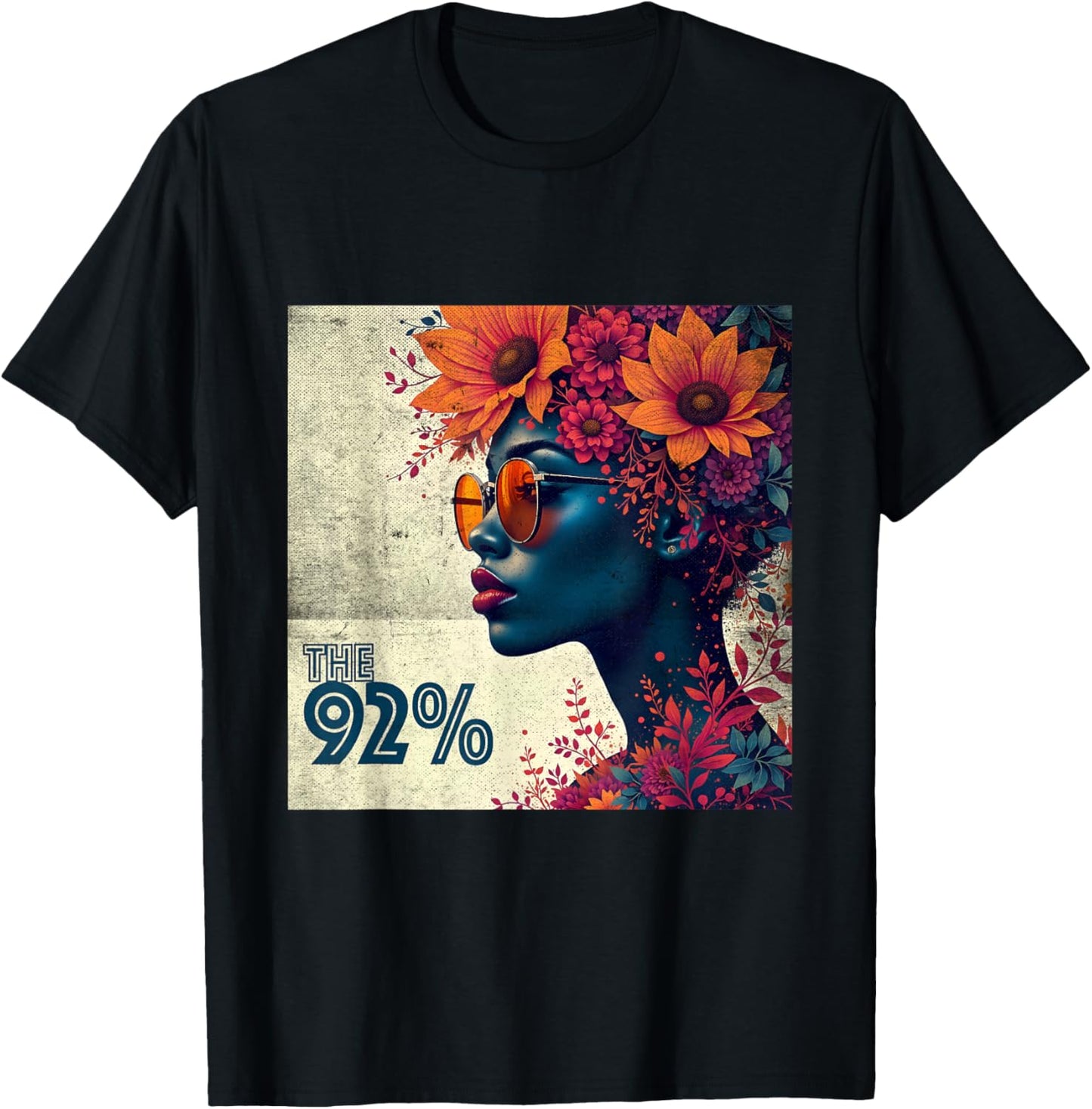 The 92 Percent \u2013 The 92 Logo on Floral Design Black Women