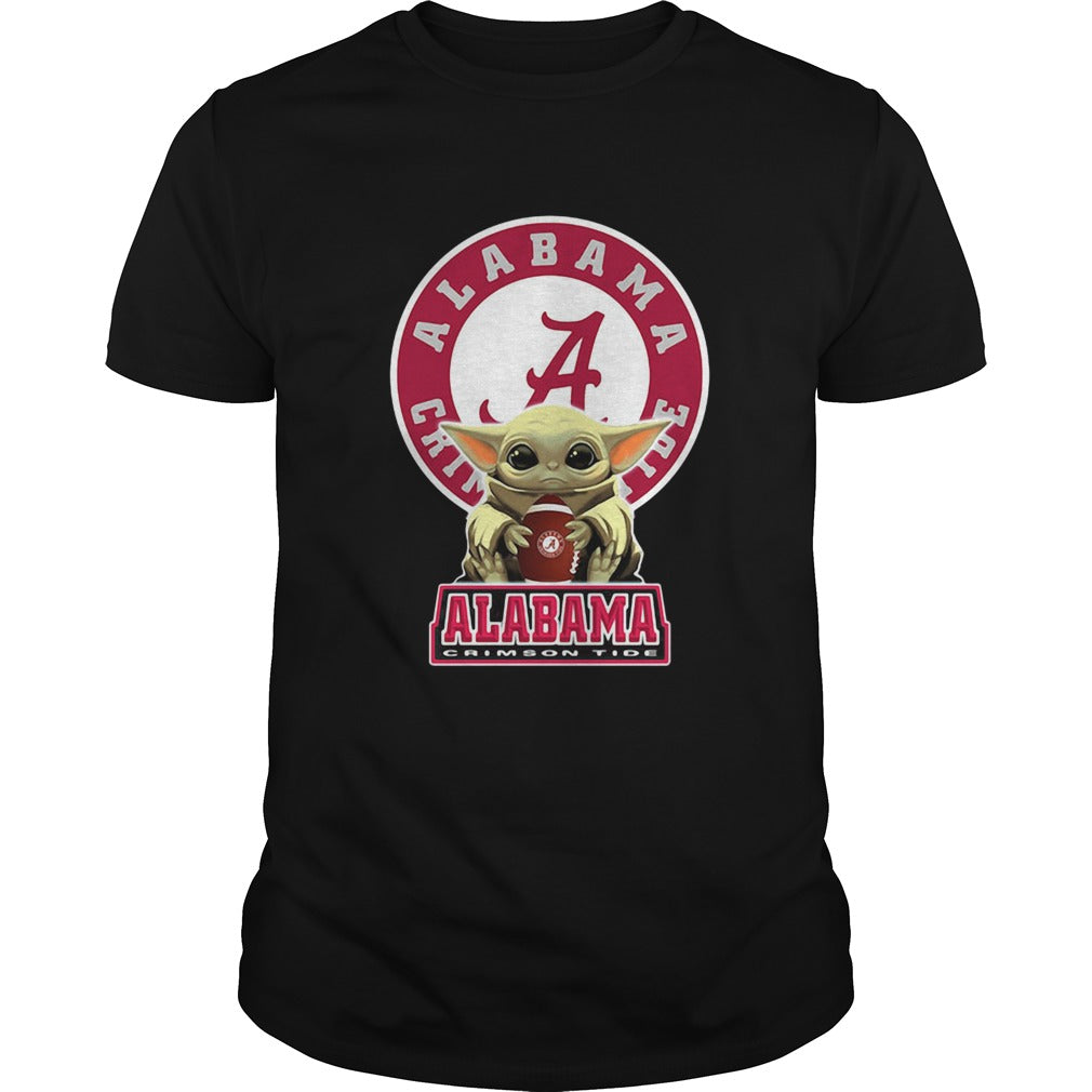 Baby Yoda Hug Alabama Tide shirt