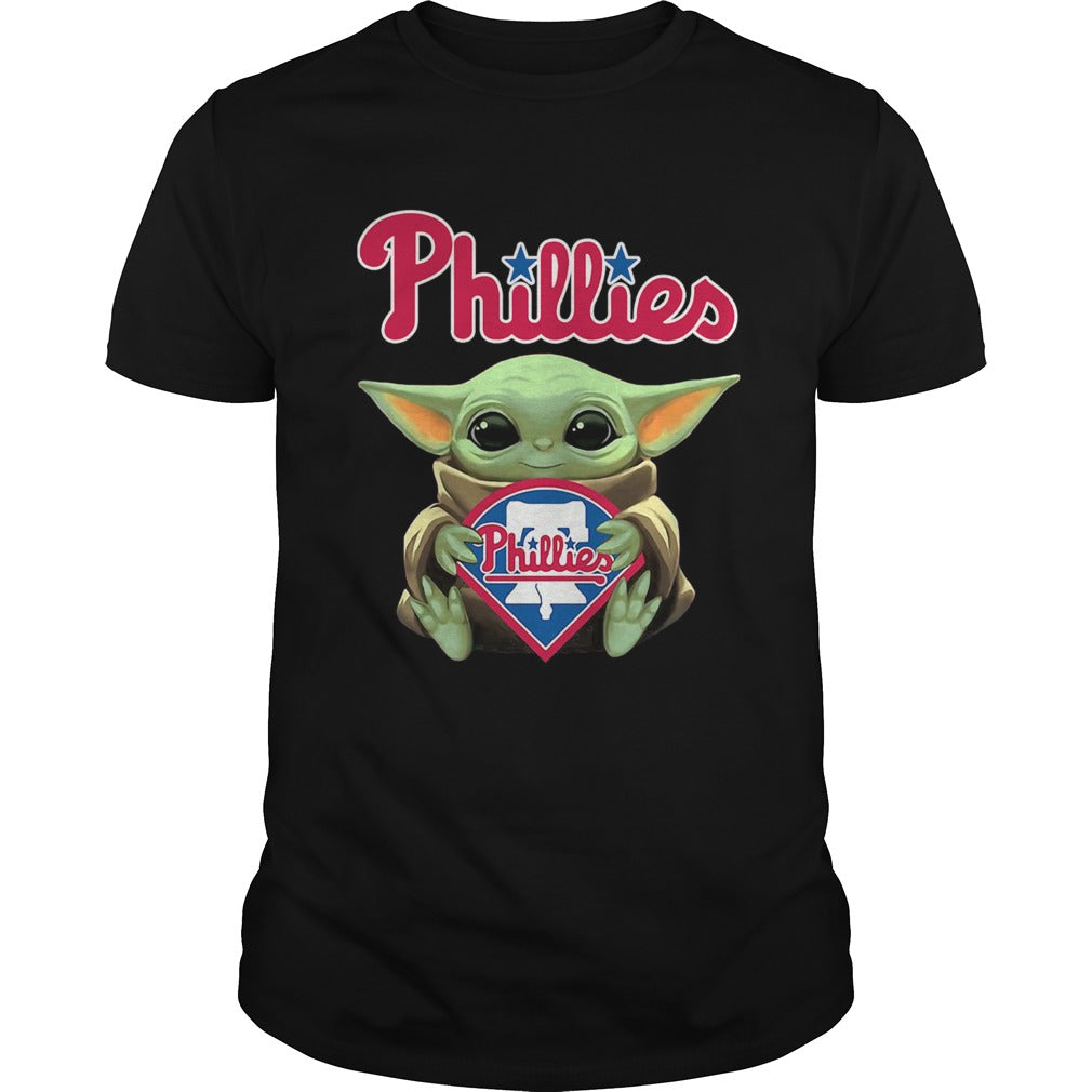 Baby Yoda Hug Philadelphia Phillies shirt