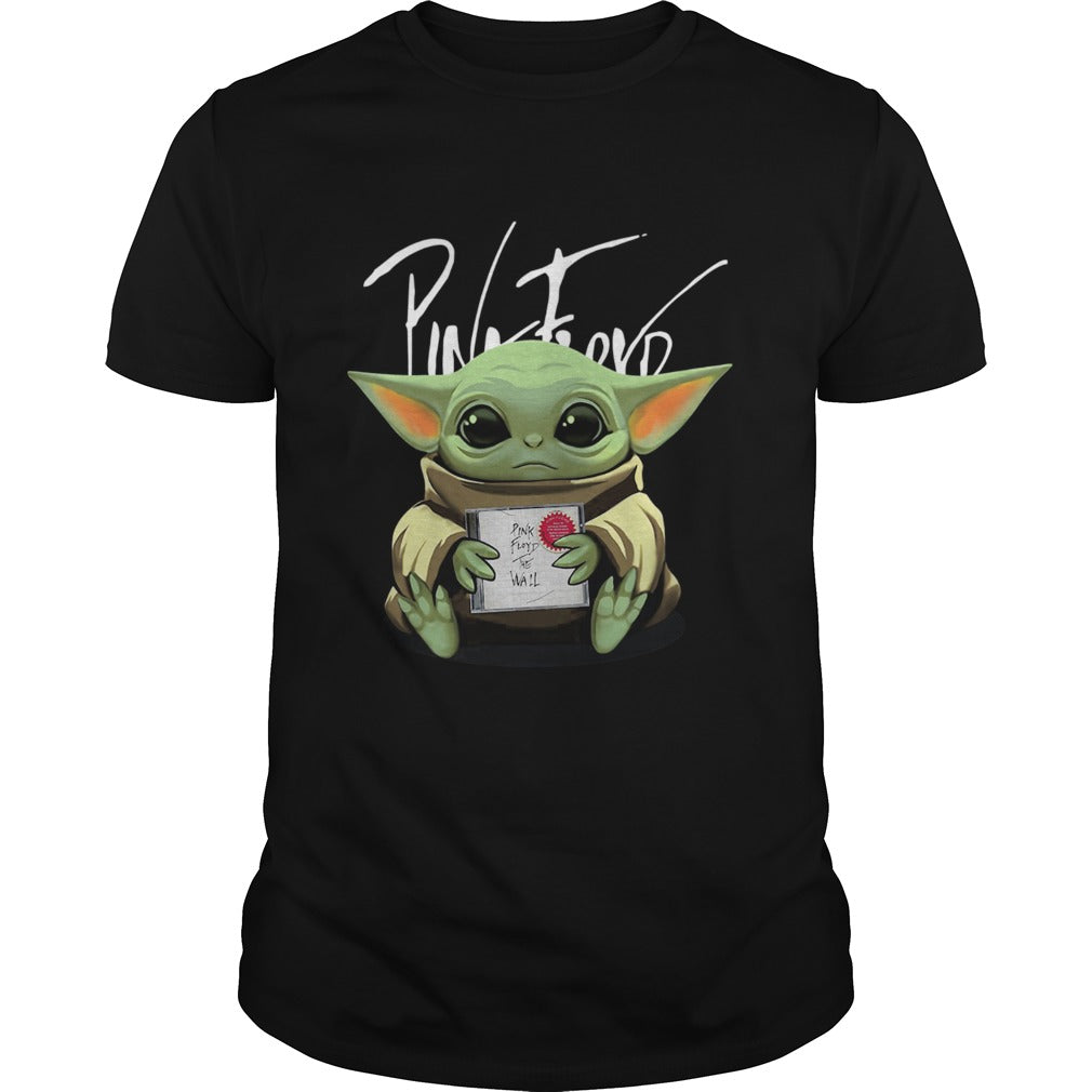 Baby Yoda Hug Pink Floyd shirt