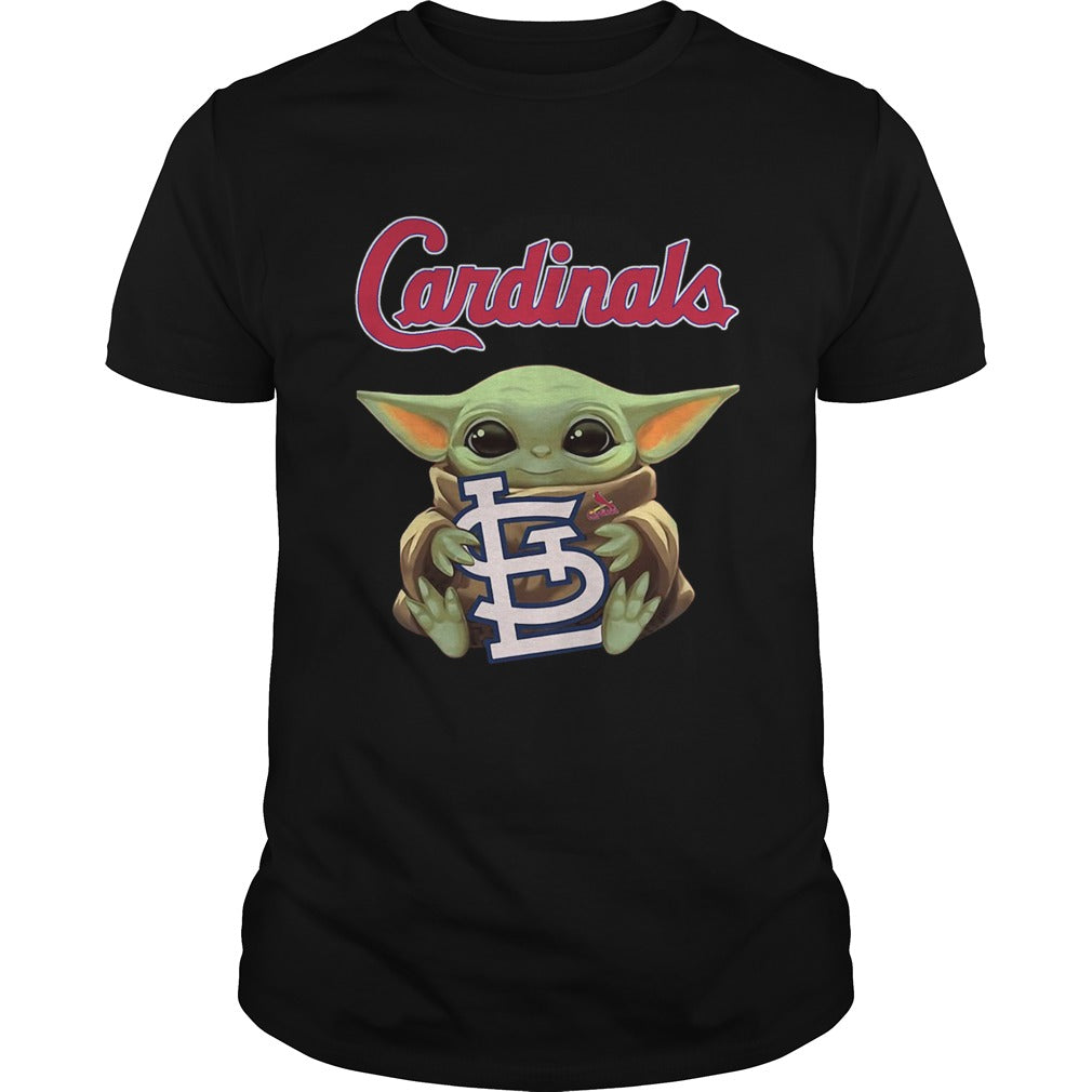 Baby Yoda Hug St Louis Cardinals shirt