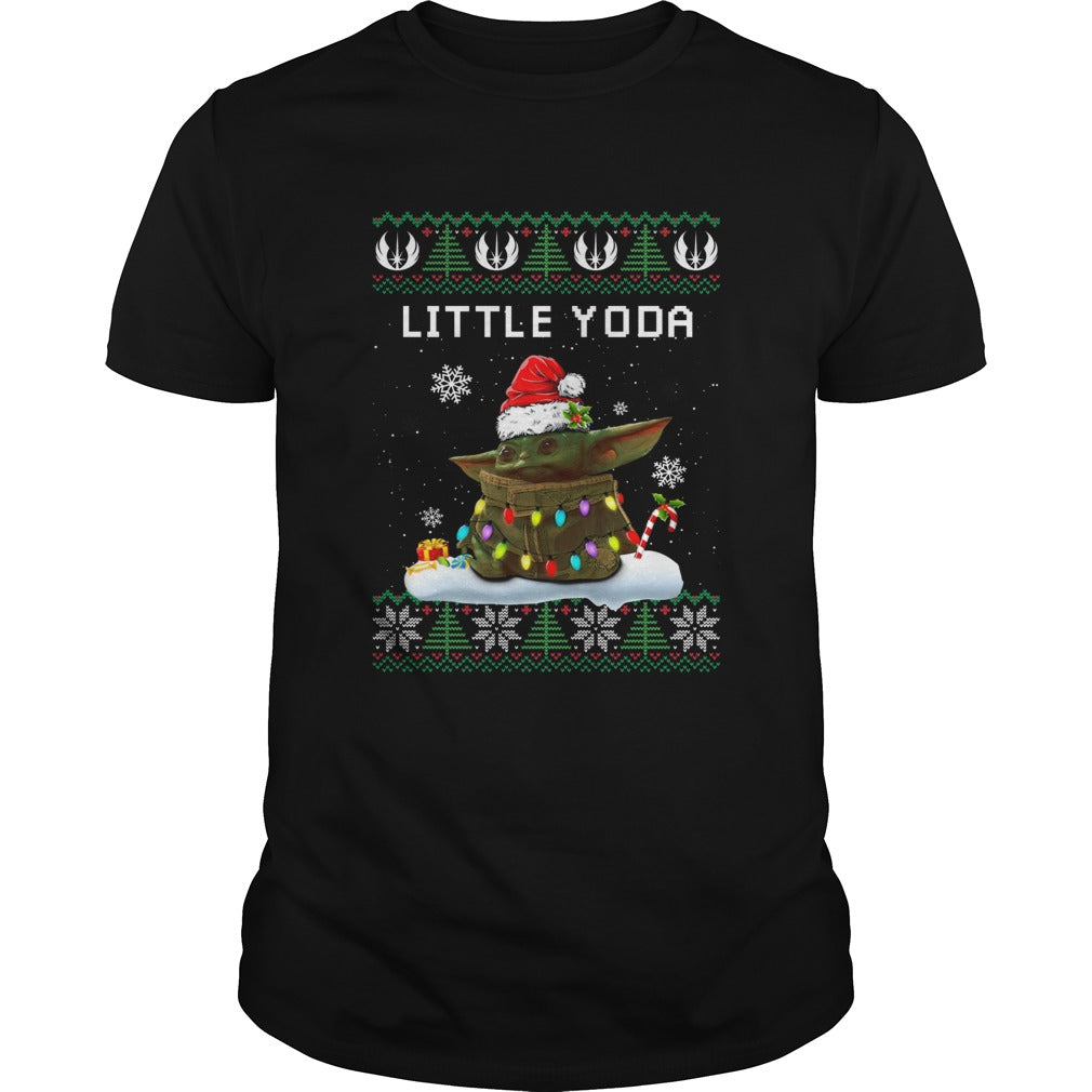 Baby Yoda Santa Little Yoda Ugly Christmas shirt