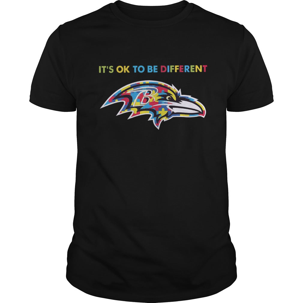 Baltimore Ravens Autism Its Ok To Be Different shirt