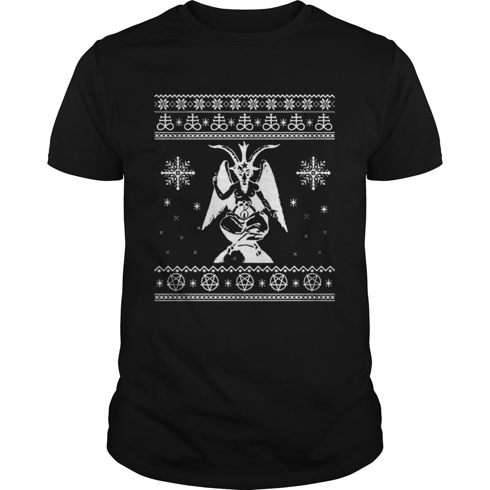 Baphomet Christmas ugly shirt