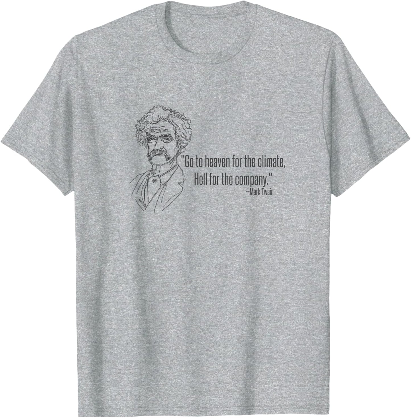 Mark Twain Political Quote. Heaven and Hell. Funny