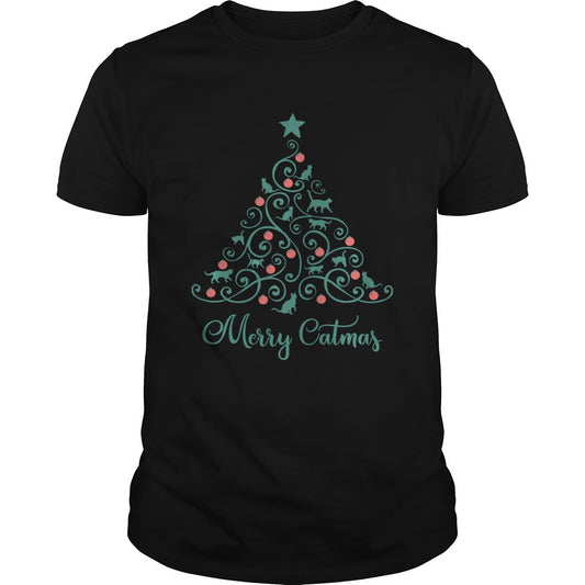 Cat Lover Christmas Gifts Merry Catmas Cats Christmas Tree shirt