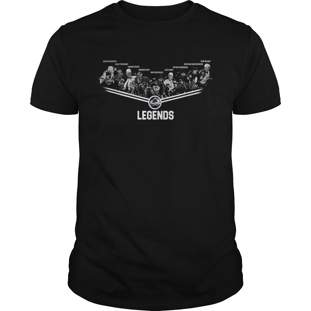Colorado Avalanche Legends team signature shirt