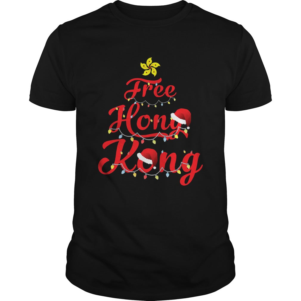Free Hong Kong Christmas Tree shirt