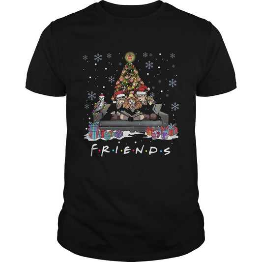Friends Tv Show Harry Potter christmas tree shirt