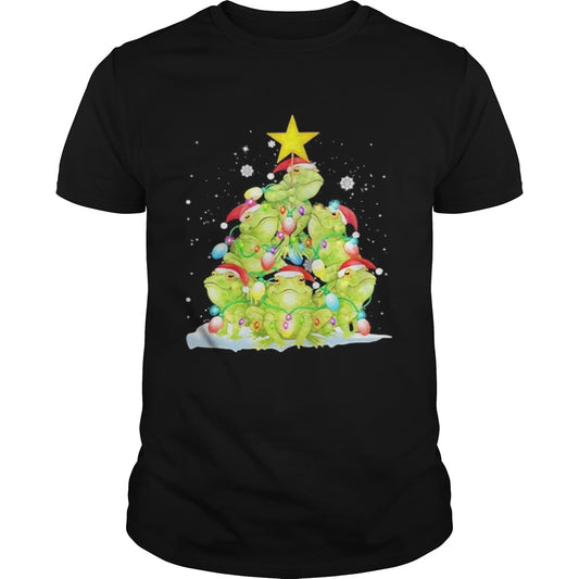Frog Christmas Pine Tree shirt