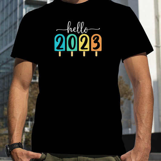 Goodbye 2022 Hello 2023 Happy New Year Funny Christmas Xmas T Shirt B0BNPGLBGT