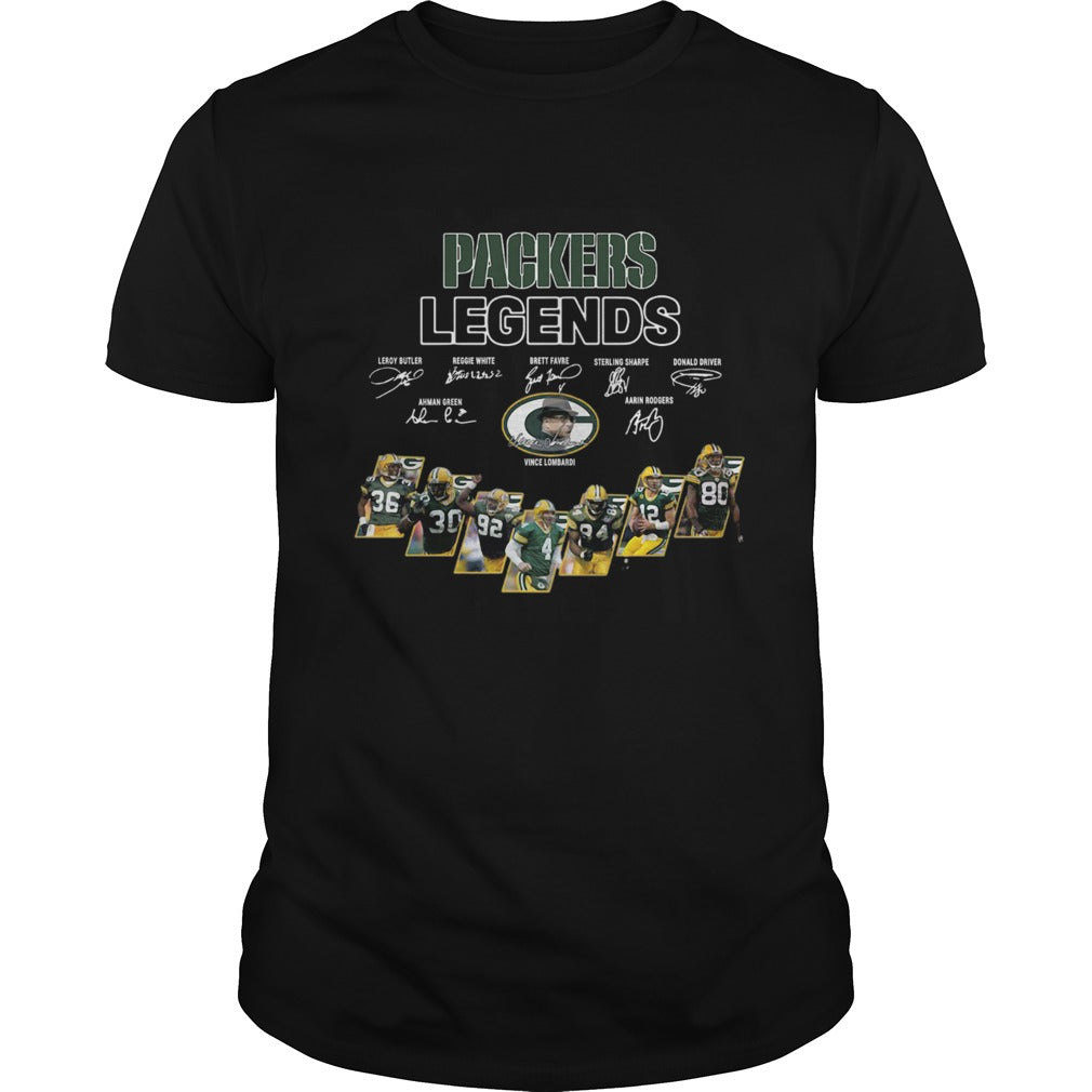 Green Bay Packers Legends Players Signatures shirt