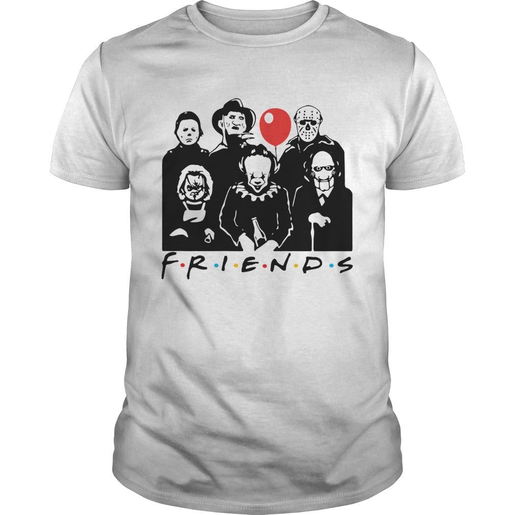Horror character friends Halloween shirt