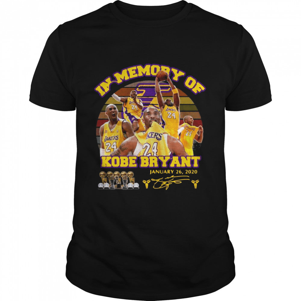 In Memory Of Kobe Bryant January 26 2020 Signature Vintage shirt
