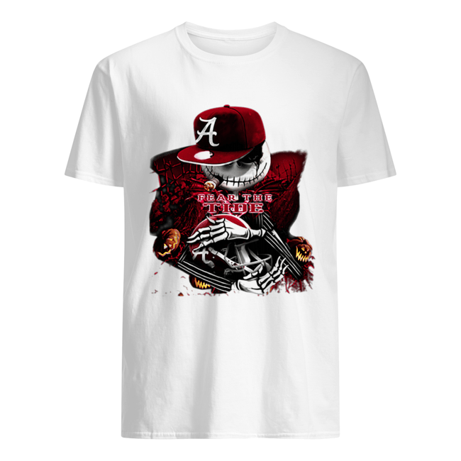 Jack Skellington Fear the Tide Alabama Crimson Tide shirt