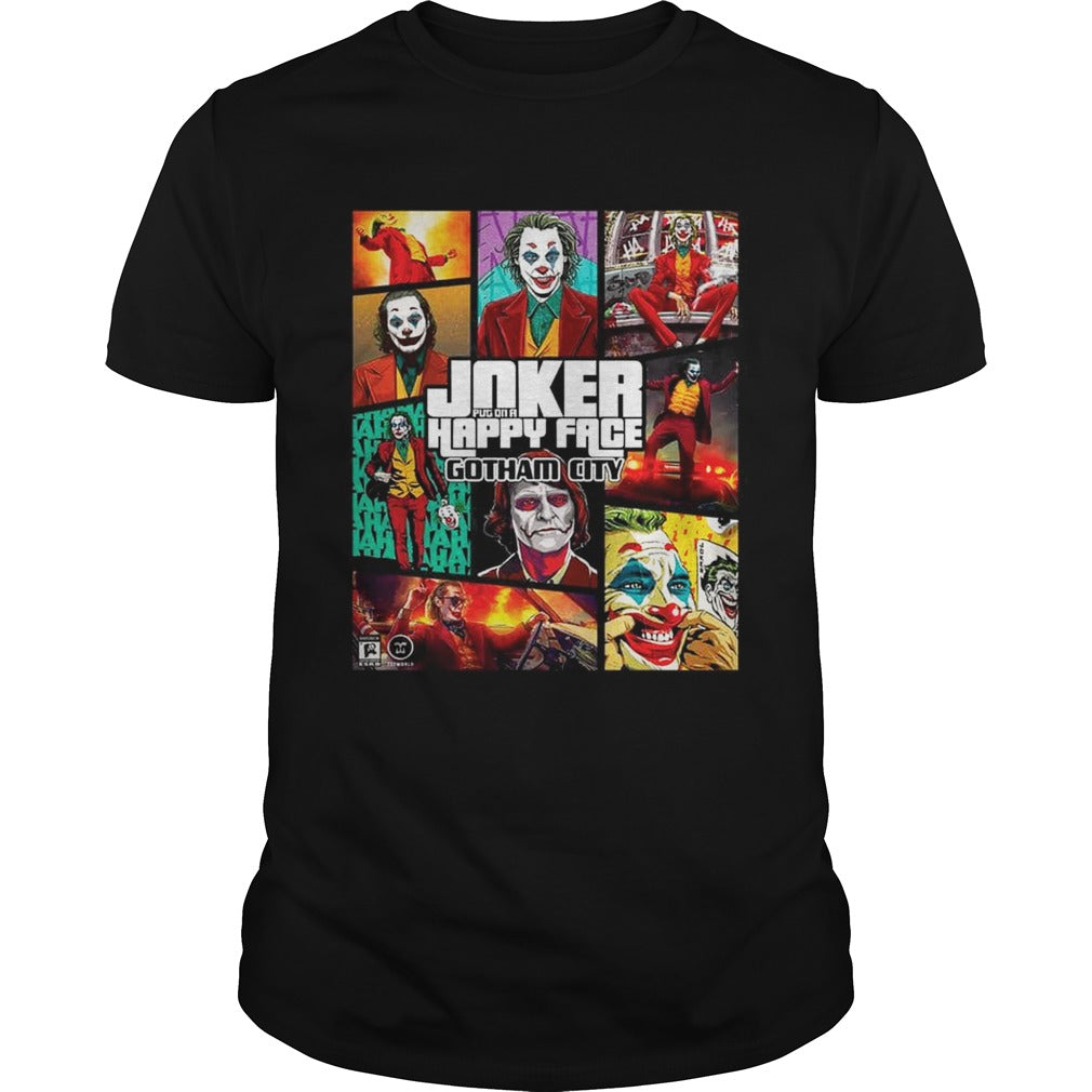 Joker put on a Happy face Gotham city shirt