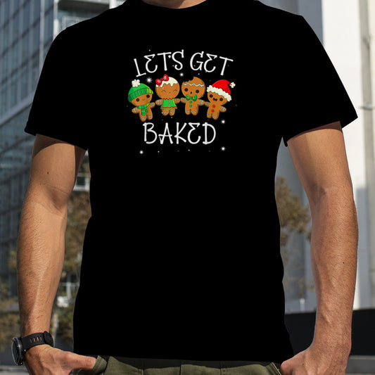 Lets Get Baked Cookie Weed Xmas Ugly Christmas Sweater T Shirt B0BNPNWG59