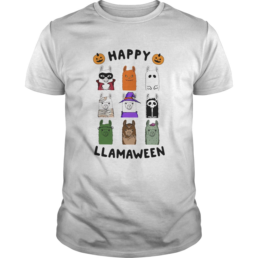 Llama Happy Llamaween Halloween shirt