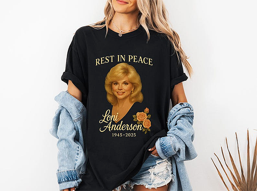 Loni Anderson Memorial Shirt – Vintage RIP Tribute Tee 1945–2025