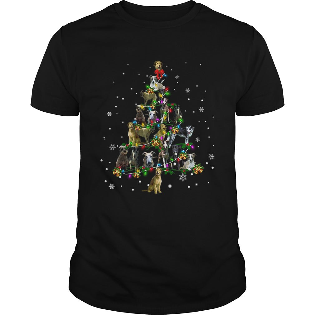 Lurcher Christmas Tree TShirt