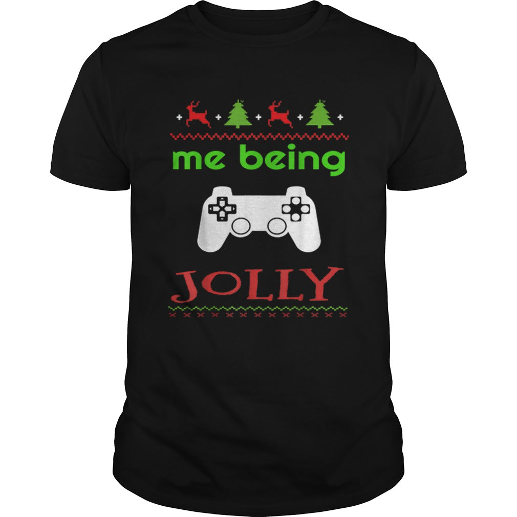 Me Being Jolly Xmas Nerd Pajama Funny Gamer shirt