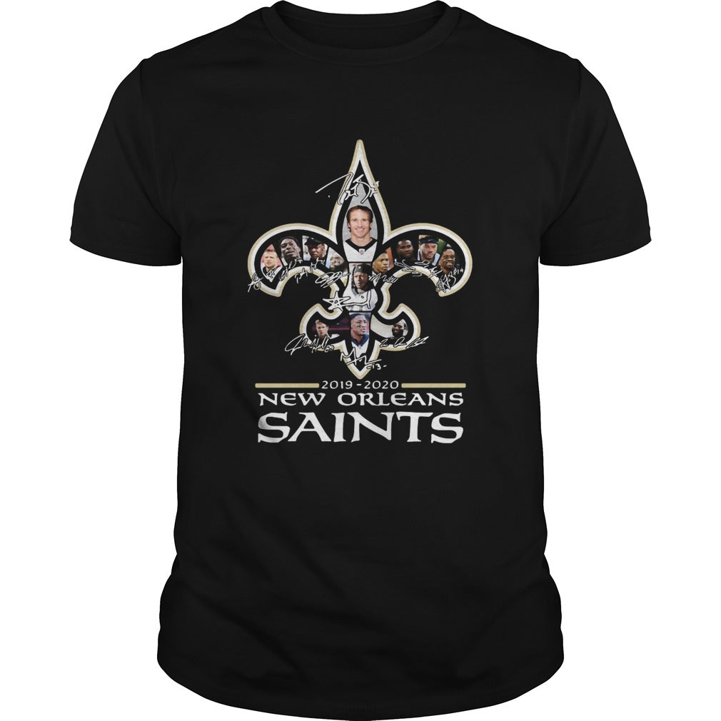 New Orleans Saints 2019 2020 Team signatures shirt