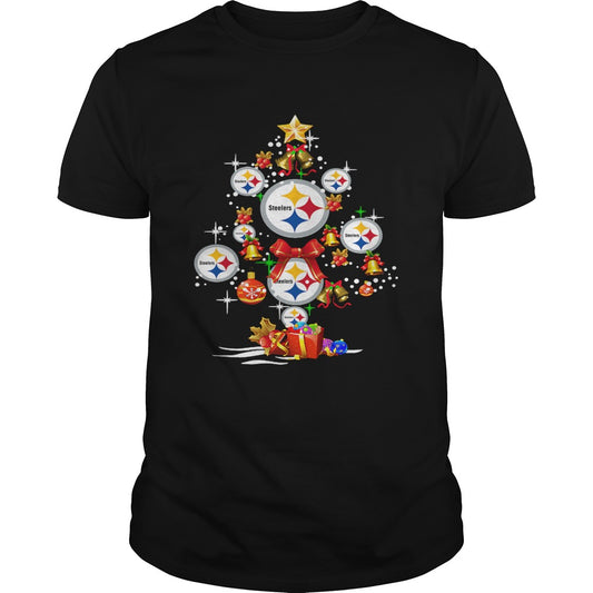 Pittsburgh Steelers Football Logo Gifts Merry Christmas Tree shirt