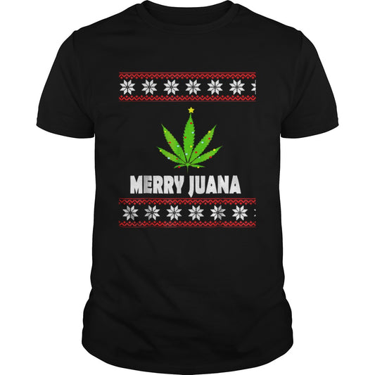 Premium ugly christmas merry juana 420 cannabis shirt