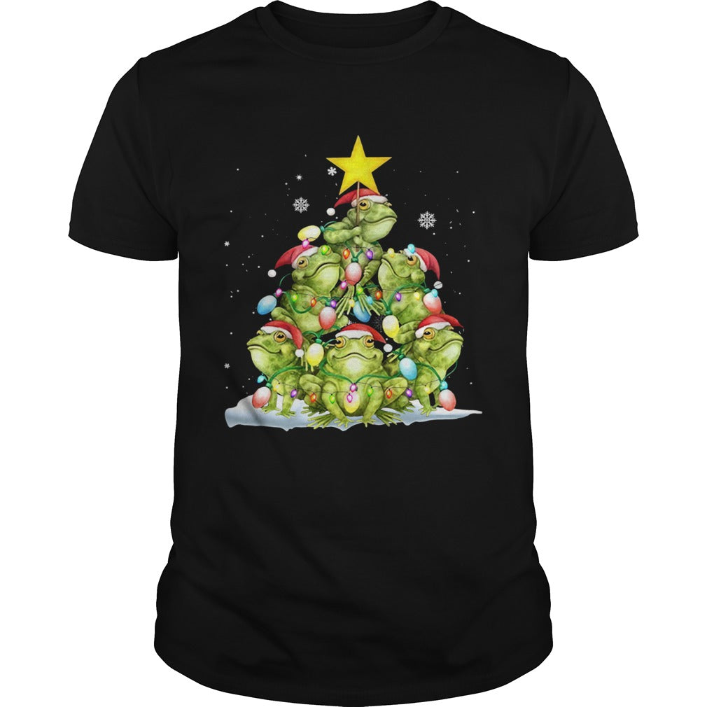 Pretty Frog Tree Christmas shirt