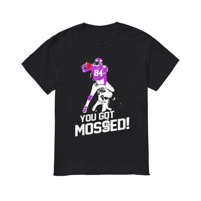 Randy Moss Over Charles Woodson you got mossed 84 shirt