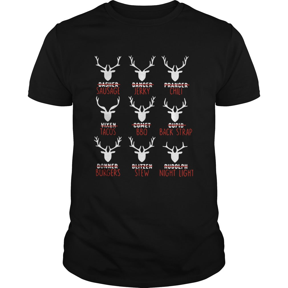 Reindeer Dasher Sausage Dancer Jerky Prancer Chili shirt