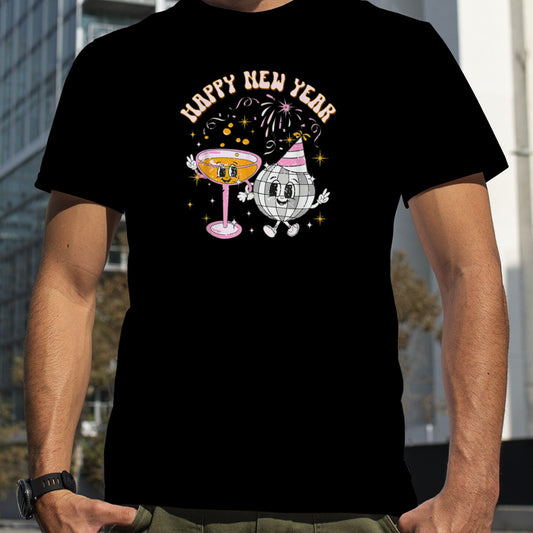Retro Vintage New Year's Eve 2023 Happy New Year T Shirt B0BNPGQN9F