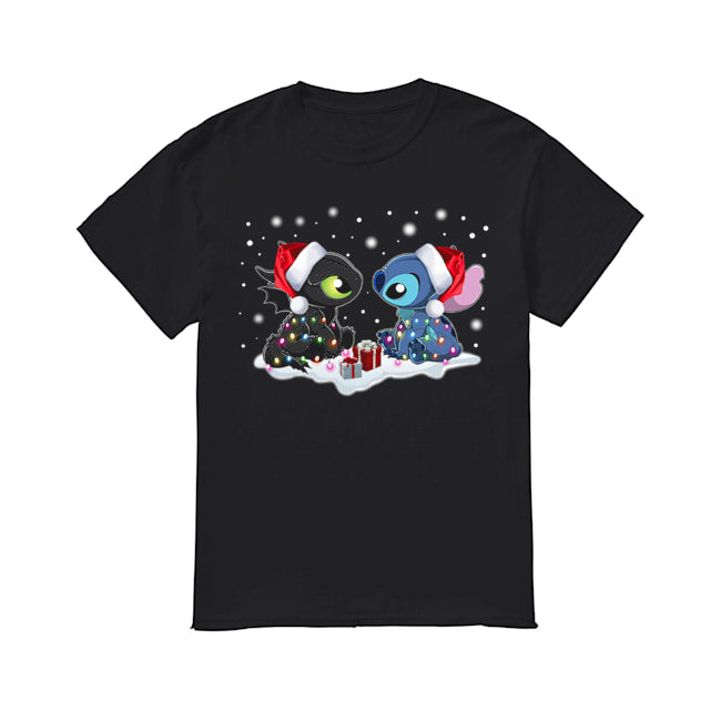 Stitch and Toothless Christmas shirt