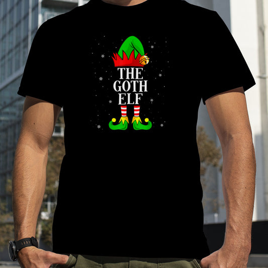 The Goth Elf Group Matching Family Christmas Gothic Funny T Shirt B0BNPNWD2G