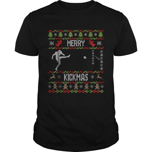 Ugly Christmas Football Sport Team Kicker TShirt
