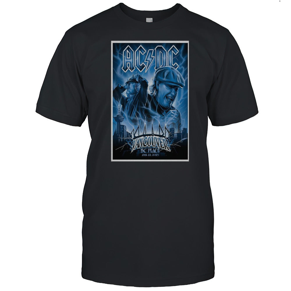 AC DC BC Place Stadium April 22 2025 Vancouver BC Event Shirt