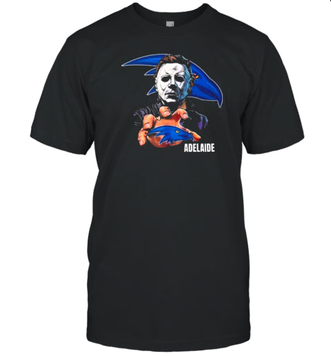 Adelaide Football Club AFL Halloween Michael Myers T Shirt