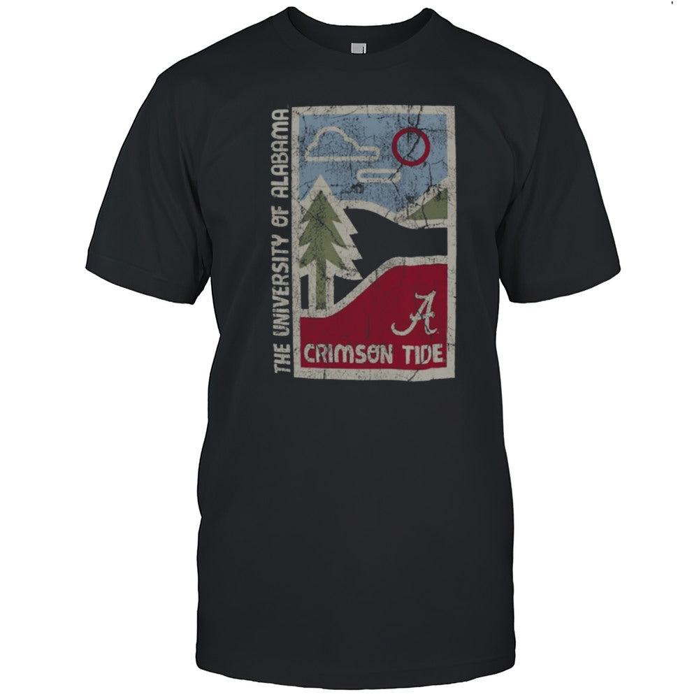 Alabama Crimson Tide Comfort Minimal Vista Distressed T Shirt