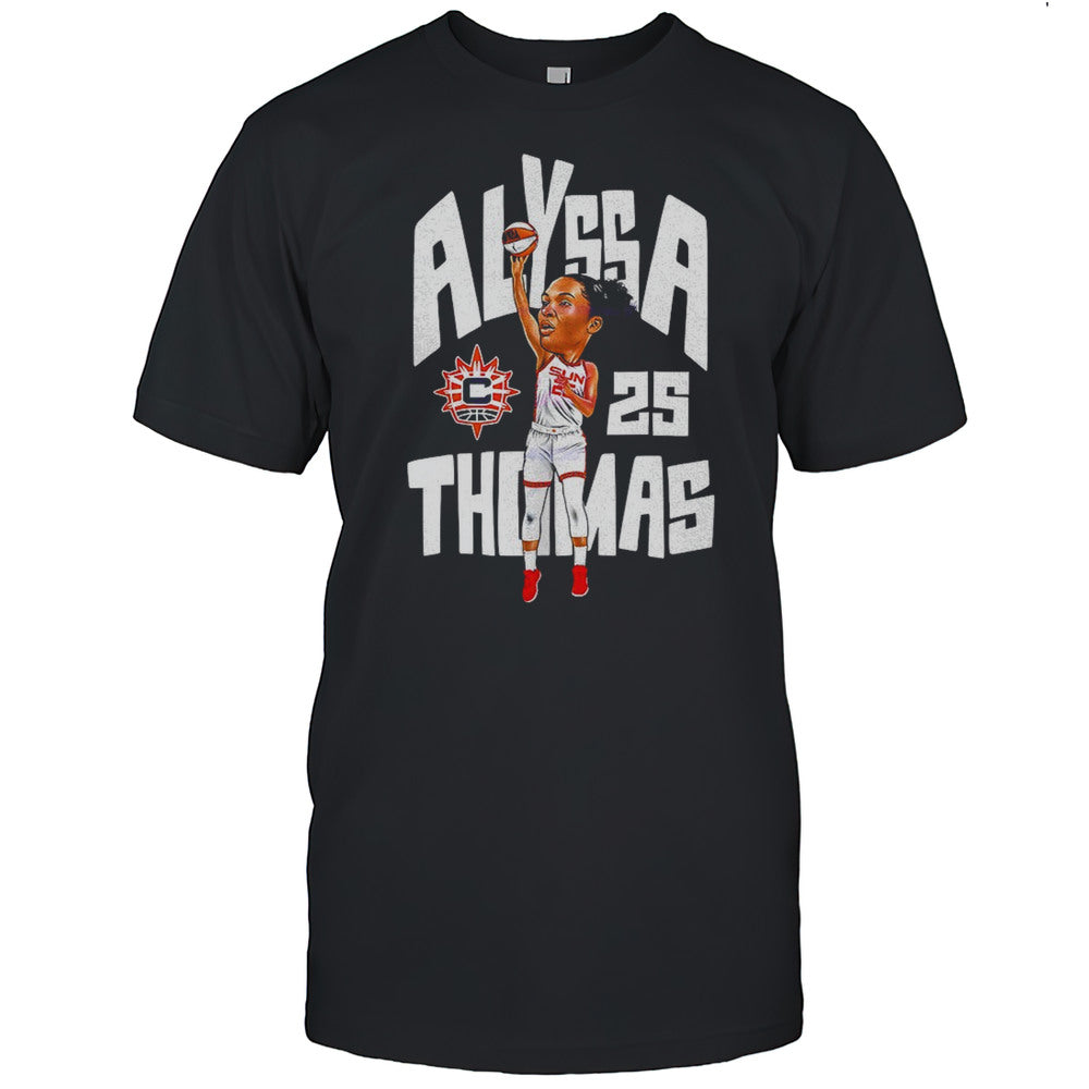 Alyssa Thomas 25 Phoenix Mercury Womens Basketball WNBA Cartoon Shirt