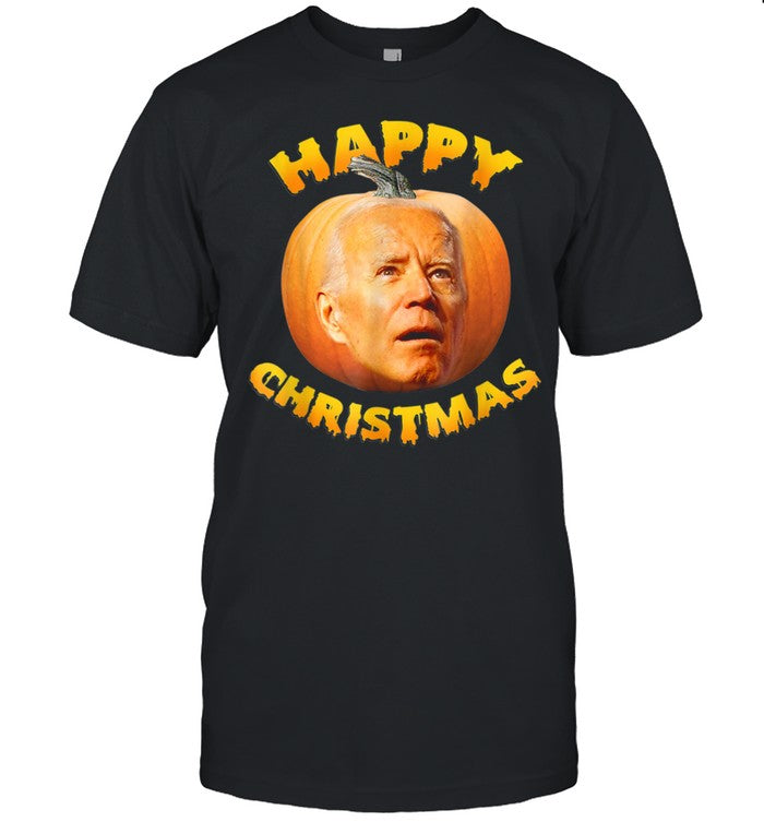 Anti Joe Biden Happy Christmas Holiday Pumpkin shirt