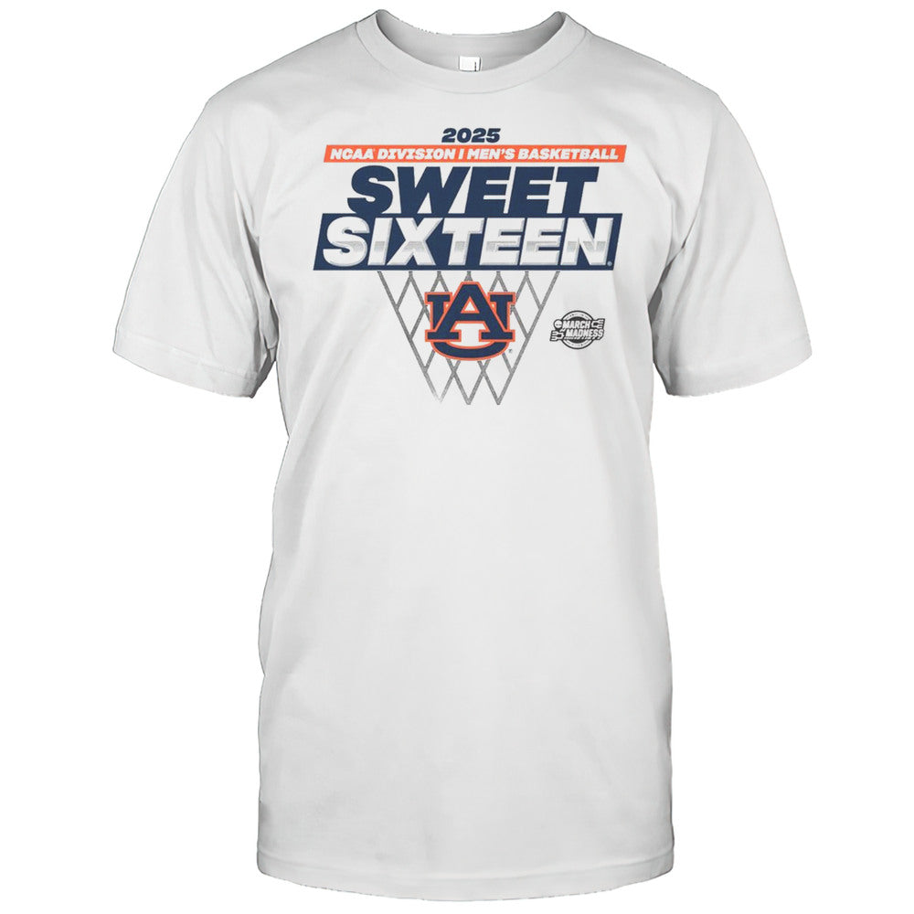 Auburn Tigers 2025 NCAA Division I Mens Basketball Sweet Sixteen March Madness Traditional Logos T shirt