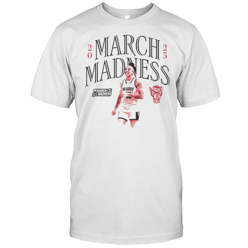 Aziaha James NC State Wolfpack Basketball 2025 March Madness Graphic T shirt