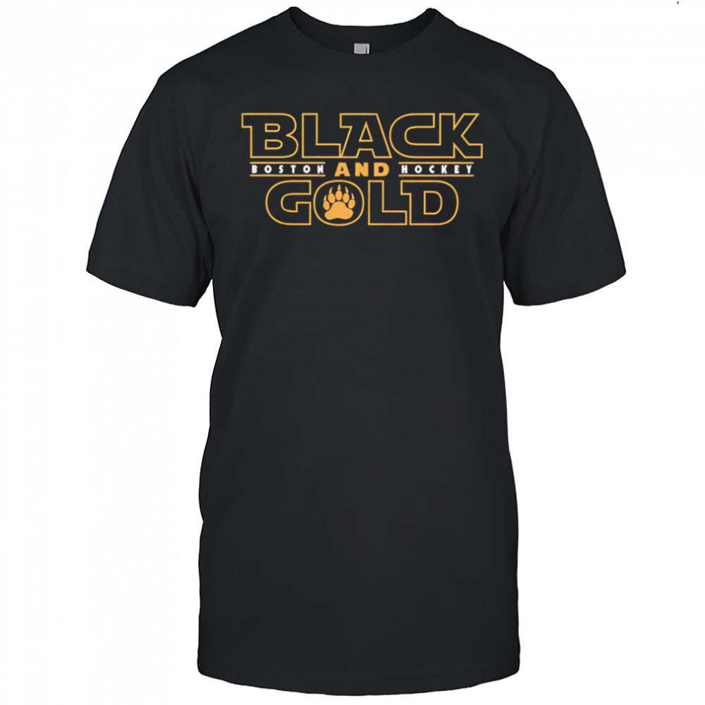 Black Gold Boston And Hockey shirt