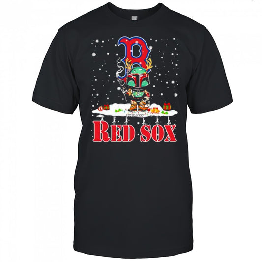 Boston Red Sox Boba Fett Star Wars Christmas shirt