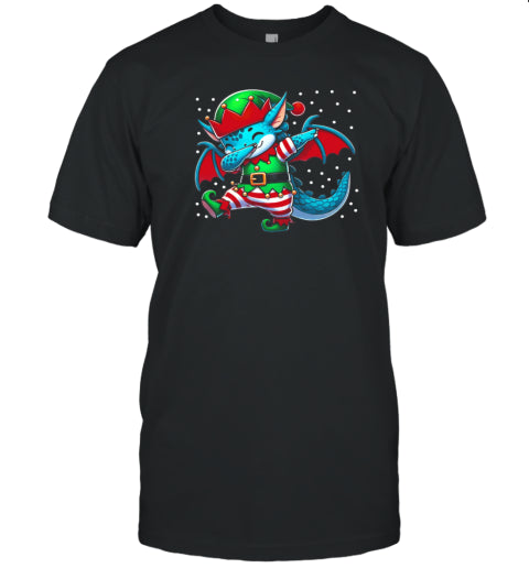 Christmas Dragon Elf Funny Dragon Lover T Shirt