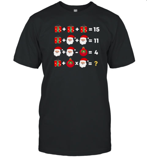 Christmas Mathematics Teacher T Shirt